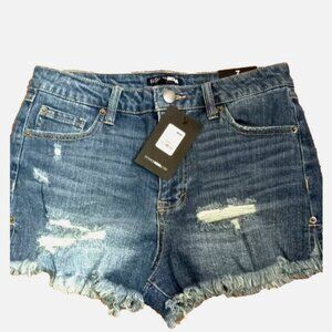 Denim Shorts Fashion Nova Womans cutoffs size 7 New with tags distressed juniors
